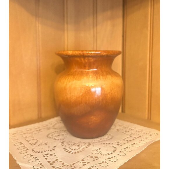 Vintage Royal Haeger Pottery USA Brown Amber Ombre Ceramic Vase - Picture 2 of 5
